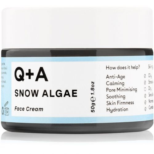 Q+A Snow Algae Nourishing Moisturizing Cream for Dry to Very Dry Sensitive Skin 50 g