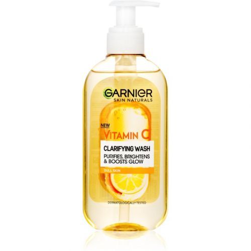 Garnier Skin Naturals Vitamin C Clarifying Wash Brightening Gel Cleanser for Face 200 ml