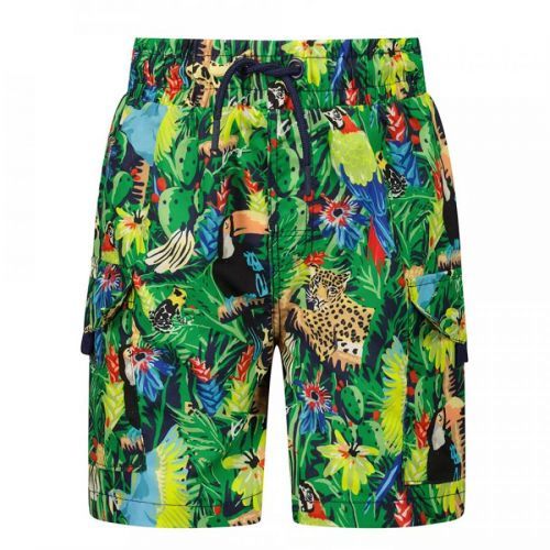 Kenzo Baby Boys Tropical Swim Shorts Green, 12M / GREEN