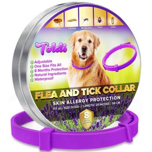 Dog Flea, Tick, Lice & Larvae Collar 8 Months Protection Adjustable