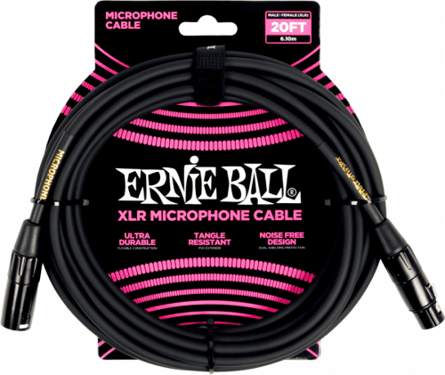 Ernie Ball 6388 Black 6,1 m