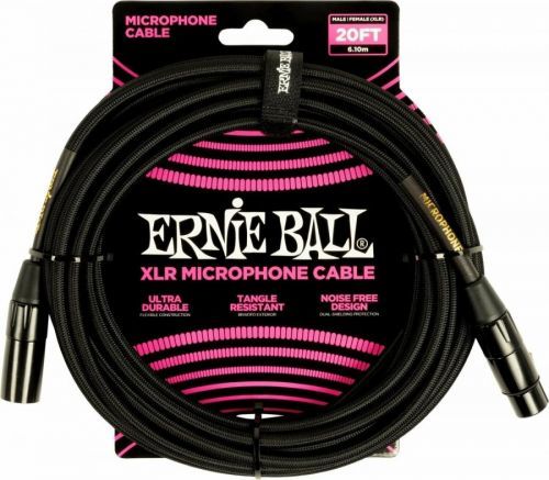 Ernie Ball 6392 Black 6,1 m