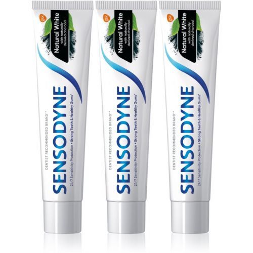 Sensodyne Natural White Organic Toothpaste With Fluoride 3x75