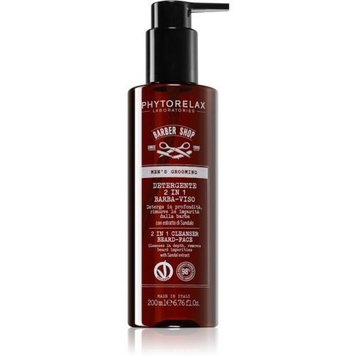 Phytorelax Laboratories Men's Grooming Barber Shop Cleansing Gel for Men 200 ml