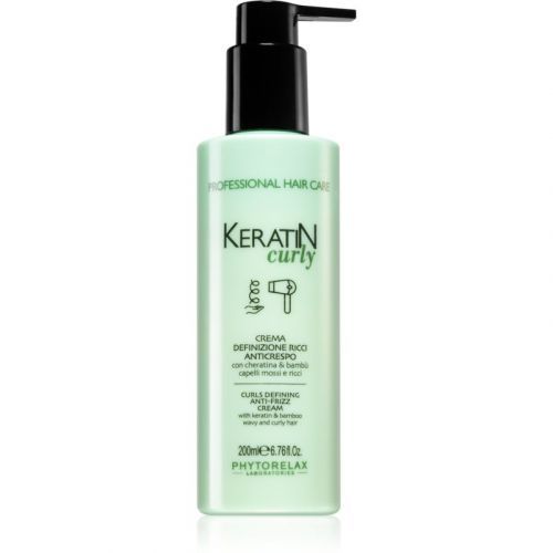 Phytorelax Laboratories Keratin Curly Cream for Curly Hair To Treat Frizz 200 ml