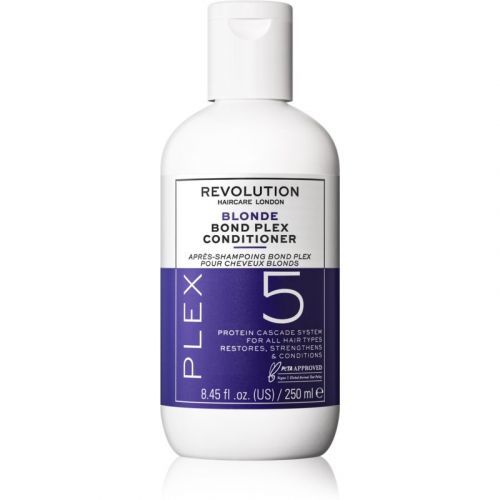Revolution Haircare Plex Blonde No.5 Bond Conditioner Intensive Hair Treatment for Dry and Damaged Hair 250 ml