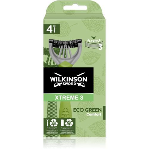 Wilkinson Sword Xtreme 3 Eco Green Disposable Razors 4 pcs for Men