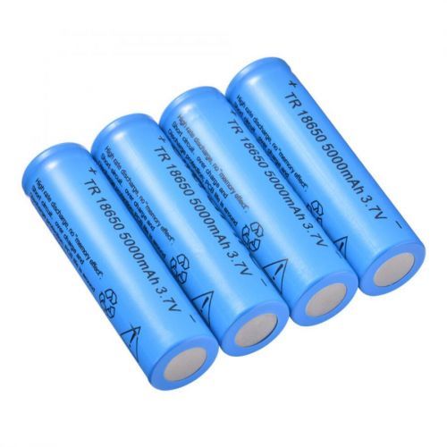 (4pcs) Genuine 18650 3.7V 5000mAh Rechargeable Li-ion Battery Batteries