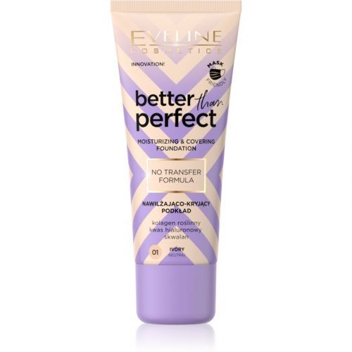 Eveline Cosmetics Better than Perfect High Cover Foundation with Moisturizing Effect Shade 01 Ivory Neutral 30 ml