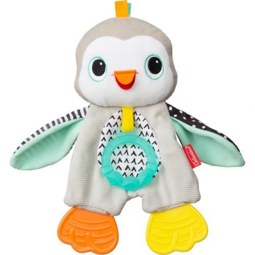 Infantino Cuddly Teether Penguin Stuffed Toy with biting part 1 pc