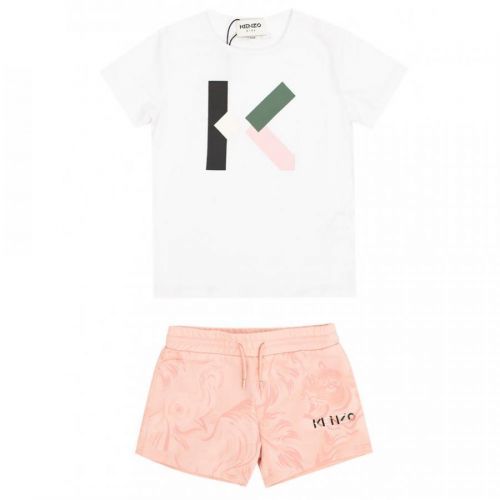 Kenzo Baby Girls T-shirt & Shorts Set White, 6/9M / WHITE
