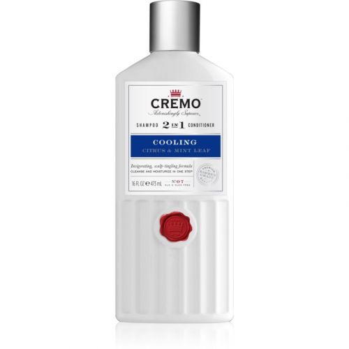 Cremo Citrus & Mint Leaf 2in1 Cooling Shampoo Stimulating and Refreshing Shampoo 2 in 1 for Men 473 ml
