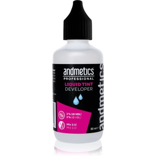 andmetics Professional Liquid Tint Developer Activating Emulsion for Brow and Lash Dye 50 ml