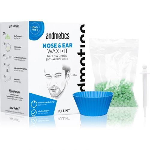 andmetics Wax Kit Nose & Ear Hair Removal Wax for Men 50 g