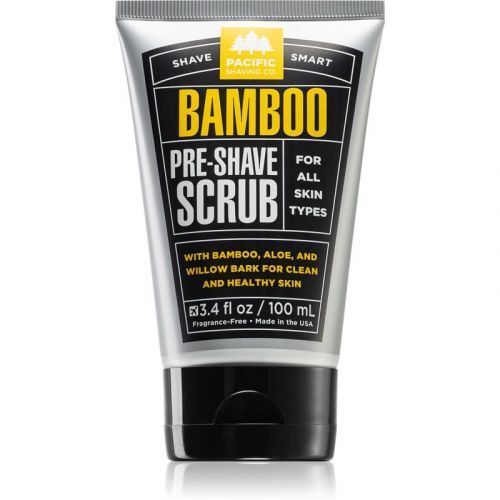 Pacific Shaving Bamboo Pre-Shave Scrub Pre-Shaving Skin Peeling for Men 100 ml