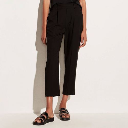 Black Casual Pull On Trousers