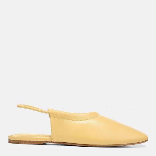 Yellow Cadya Slingback Flat Shoes