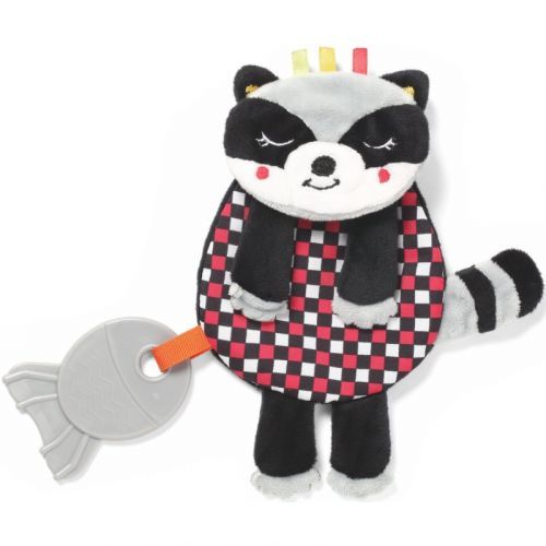 BabyOno Have Fun Cuddly Toy for Babies soft snuggly toy with biting part Racoon Felix 1 pc