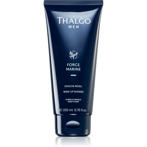 Thalgo Force Marine Wake-Up Shower Energizing Shower Gel for Body and Hair for Men 200 ml