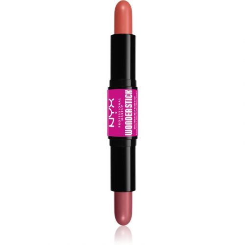 NYX Professional Makeup Wonder Stick Cream Blush Two-Tone Contouring Stick Shade 02 Honey Orange N Rose 2x4 g