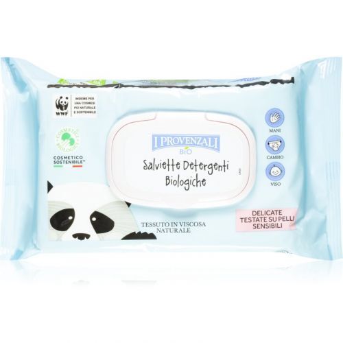 I Provenzali BIO Baby Wet Wipes Wet Cleansing Wipes for Children from Birth 64 pc