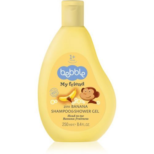Bebble Banana Shampoo & Shower Gel Shampoo And Shower Gel 2 in 1 for Kids 250 ml