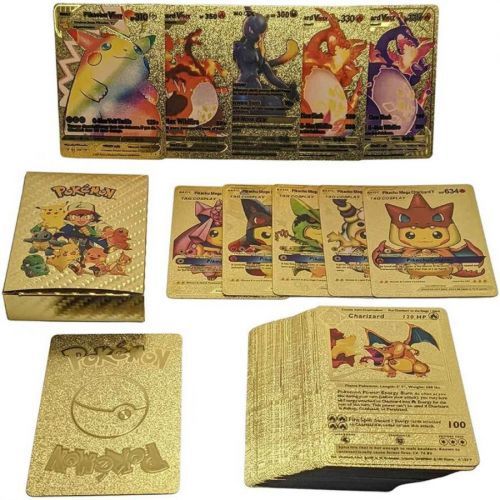 (Gold Card) Pokemon Cards TCG GX Bundle X 55 - ULTR RARE Gold, Silver and Black Cards