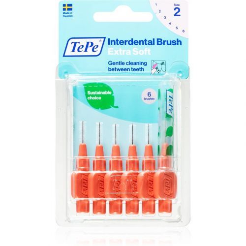 TePe Interdental Brush Extra Soft Interdental Brushes 0,5 mm 6 pc