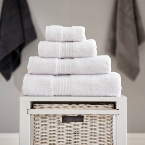 Bliss Pair of Hand Towels White