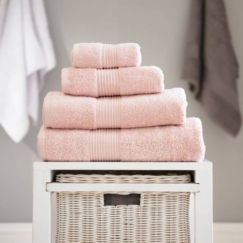 Bliss Pair of Hand Towels Pink
