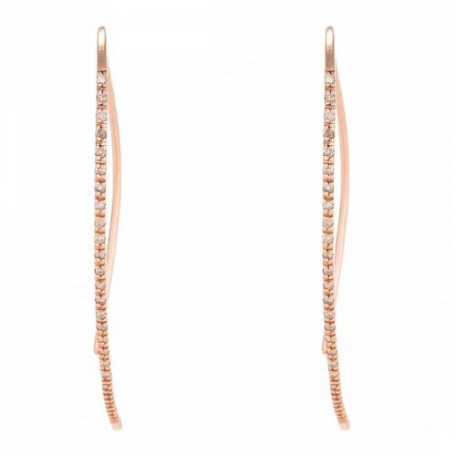 Rose Gold Loop Hanging Earrings