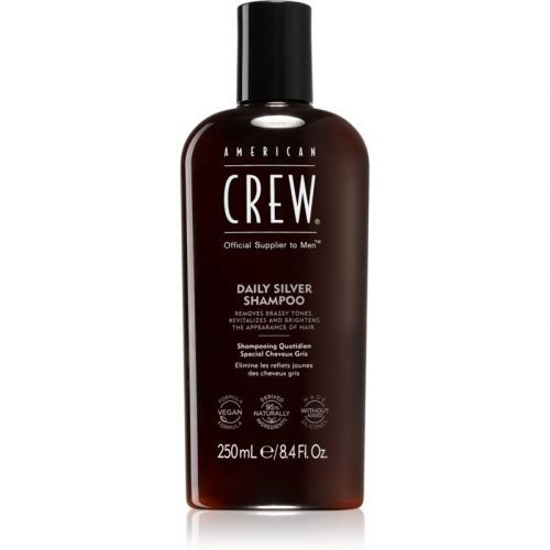 American Crew Daily Silver Shampoo Shampoo for White and Grey Hair 250 ml