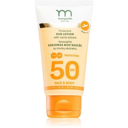 Margarita Protective Protective Sunscreen Lotion for Body and Face SPF 50 50 ml