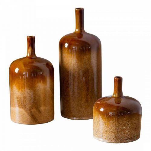 Vormark Set of 3 Ornaments Brown