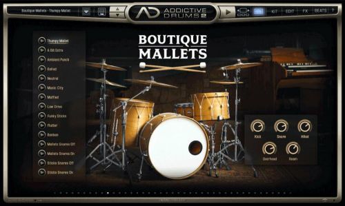 XLN Audio AD2: Boutique Mallets (Digital product)