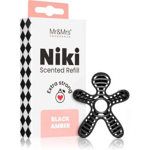 Mr & Mrs Fragrance Niki Black Amber car air freshener Refill