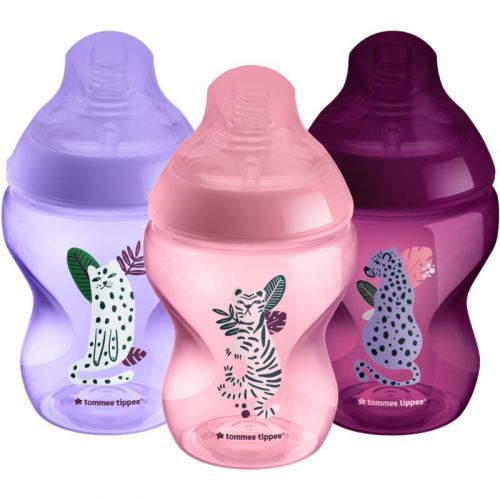 Tommee Tippee C2N Closer to Nature Jungle baby bottle Purple 0m+ 3x260 ml