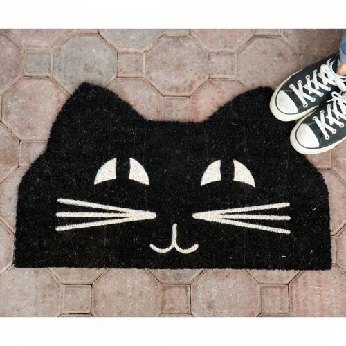 Cat Face Non Slip Coir Doormat