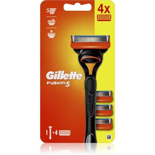 Gillette Fusion5 Shaver + Spare Blades 4 pcs