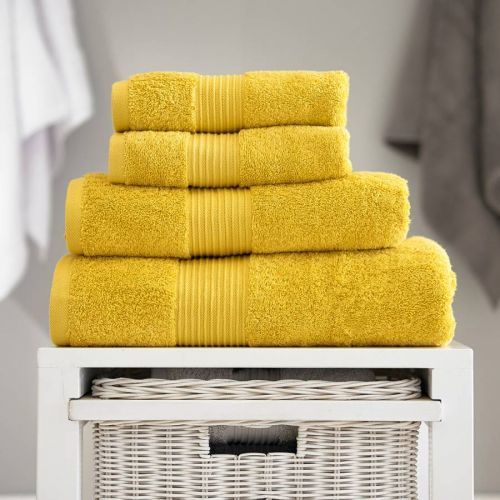 Bliss Bath Towels Mustard