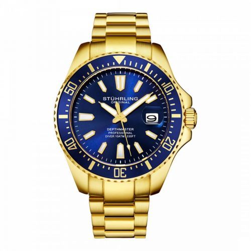 Men's Gold/Blue Watch