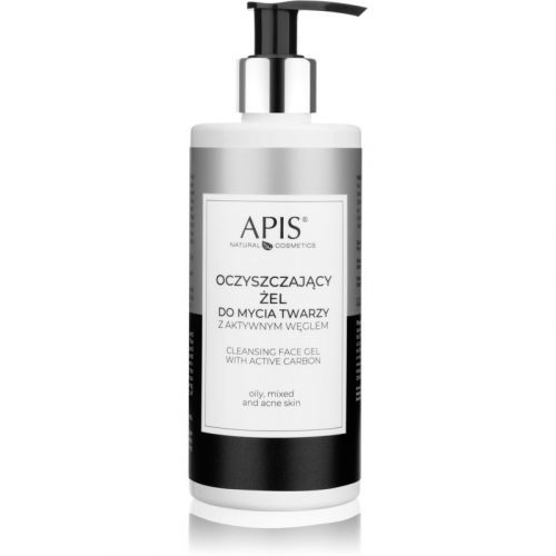 Apis Natural Cosmetics Home TerApis Cleansing Gel with Activated Charcoal For Oily And Problematic Skin 300 ml