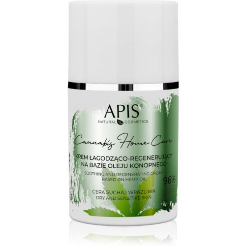 Apis Natural Cosmetics Cannabis Home Care Light Moisturizing Cream for Dry and Sensitive Skin 50 ml
