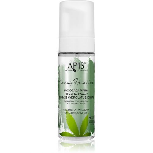 Apis Natural Cosmetics Cannabis Home Care Cleansing Foam for Dry and Sensitive Skin 150 ml