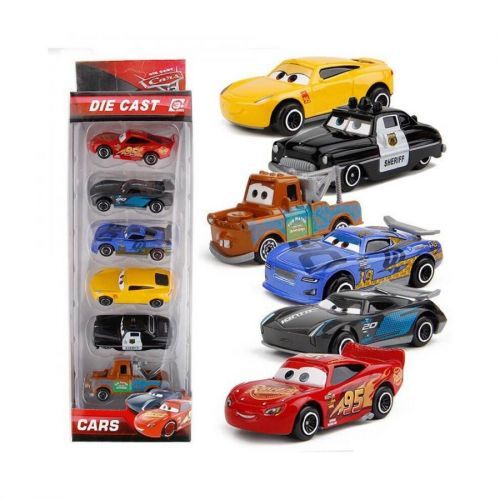 (6pcs) 6PCS Disney Pixar Cars Lightning Mcqeen Racer Model Car Kids Toy