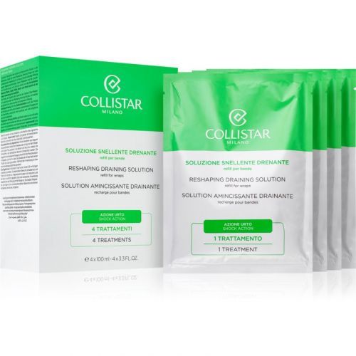 Collistar Reshaping Draining Solution Refill For Wraps Thermoactive Bandage to Treat Cellulite Refill 4x100 ml