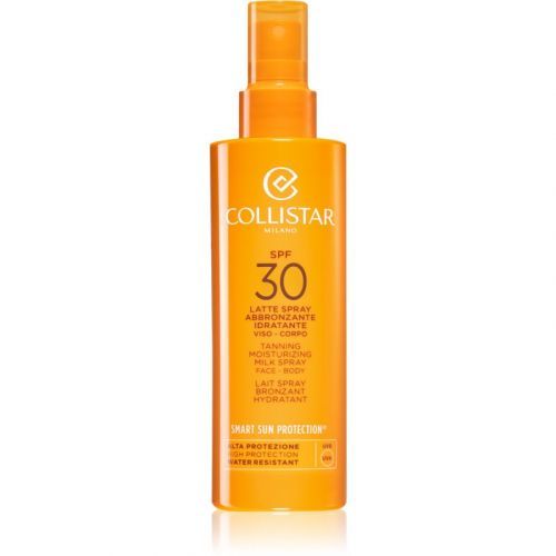 Collistar Smart Sun Protection Tanning Moisturizing Milk Spray SPF 30 Protective Sunscreen in Spray SPF 30 200 ml