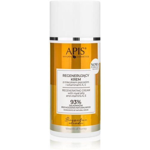 Apis Natural Cosmetics Wealth Of Honey Nourishing Regenerating Cream With Vitamin A a E 100 ml