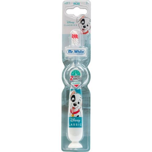 Disney 101 Dalmatians Flashing Toothbrush Children's Battery Toothbrush Soft 3y+ 1 pc