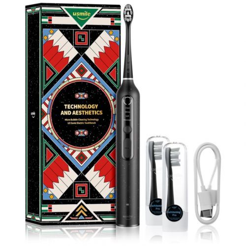 USMILE U3 Sonic Electric Toothbrush + 2 Replacement Heads Starry Black